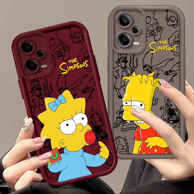 Art Cool The Simpsons Eye Ladder For Xiaomi Redmi Note 13 12 12C 11 11S 10 10C 10A 9C 9A Pro 5G TPU Phone Case