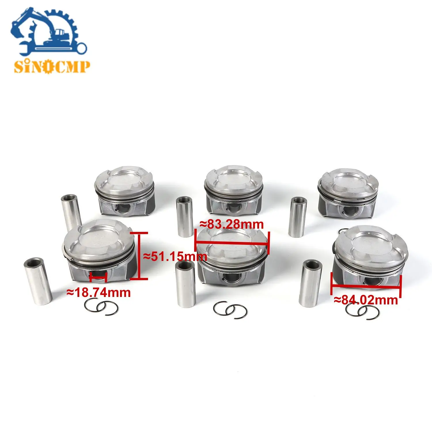 

Pistons Rings Set STD 84mm 11258619196 11257610297 11257610298 For BMW F20 F21 F30 F10N55B30 N55B30A 3.0L L6 Auto Parts
