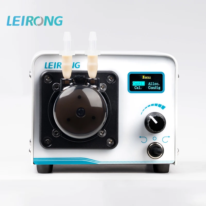 LEIRONG ZP200ST Intelligent Peristaltic Pump with OLED Display & Stepping Motor, Bidirectional Flow for Medical Instruments