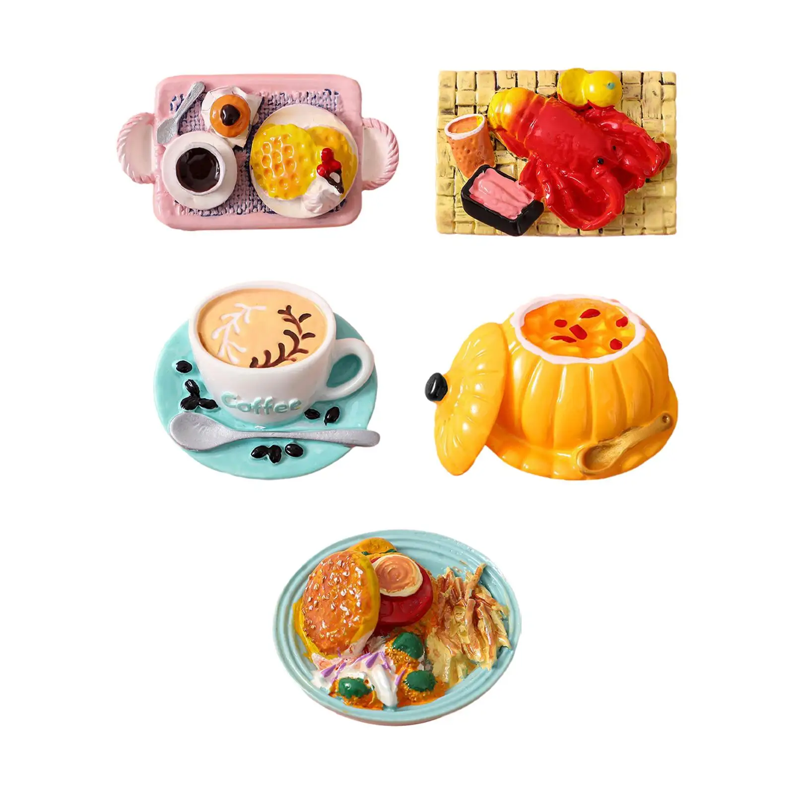 

1/6 1/12 Dollhouse Food Resin Realistic Pretend Play Kitchen Toy for Crafts Furnishings Gift Landscape Decorations Handcraft