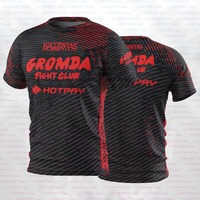 GROMDA Battle Boxing Game Team Jersey Men MMA Play Fighting Short Sleeve T-shirts Fans Summer 3D Print Breathable Sportwear