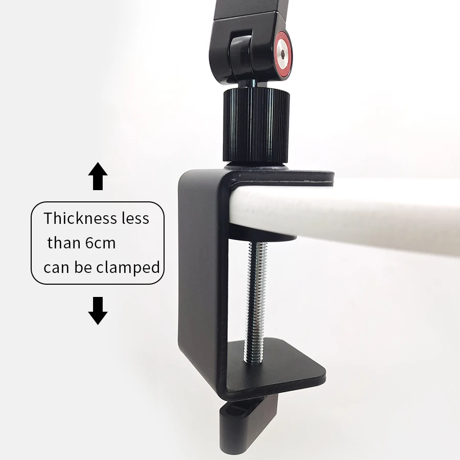 360 Grad verstellbarer, flexibler Metall-Telefonständer, Tablet-PC, mobiler Desktop-Klemmhalter, fauler langer beweglicher Bettwinkel