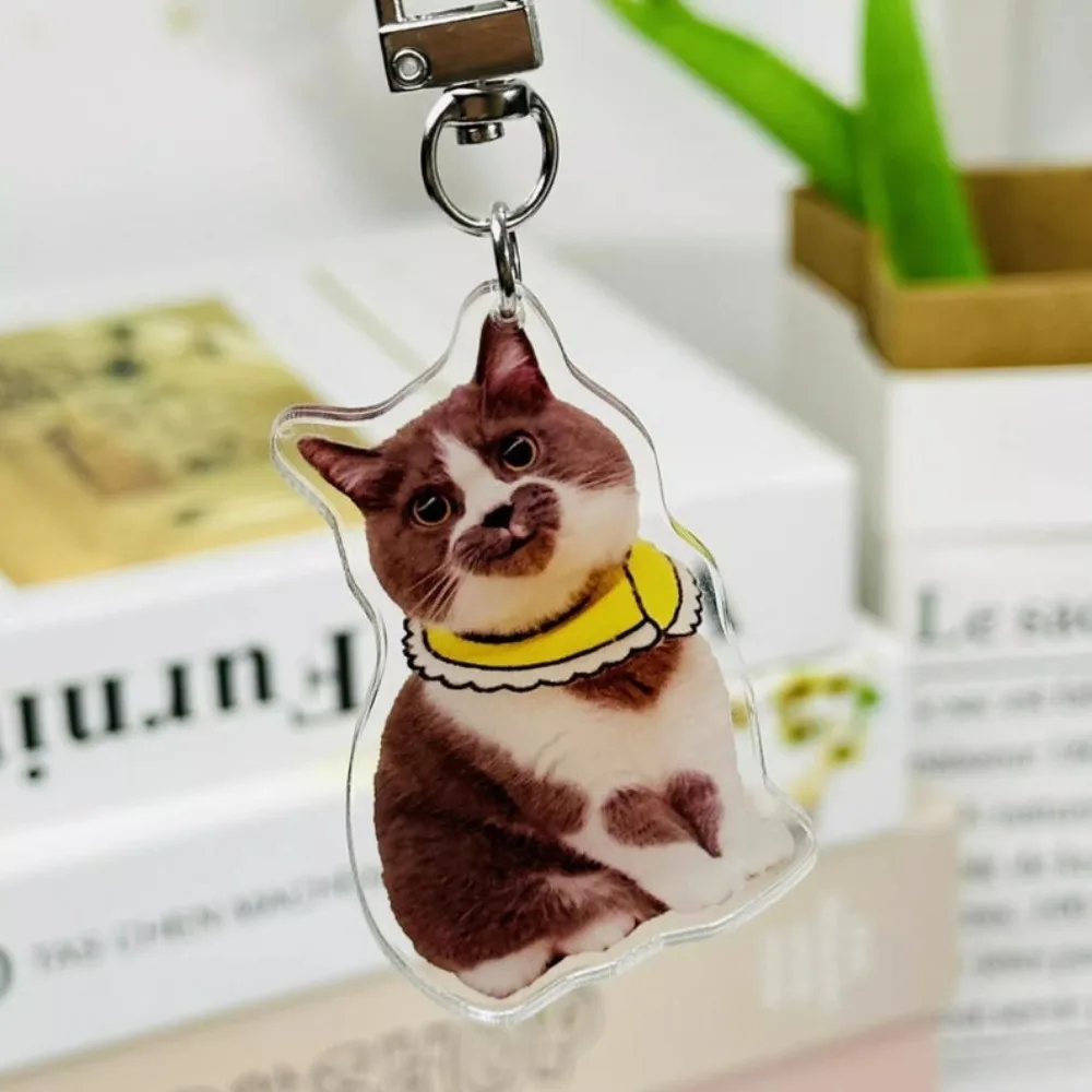 Custom Pet Photo Keychain, Acrylic Keychian, Dog Portrait Keychain, Cute Personalized Design Keychain, Kawaii Dog Keychain, Dog