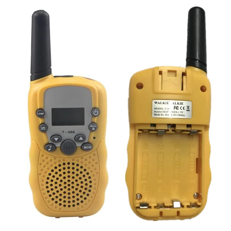 Y1UB 2 pezzi walkie-talkie giocattolo per bambini, regali per Natale, compleanno, ecologici