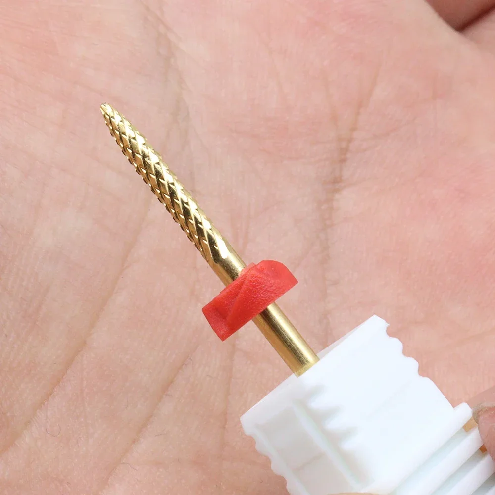 Prémio Carbide prego brocas, Carbide Milling Cutter, eficiente unhas arquivos, Manicure cortador, Nail Art T, 1Pc