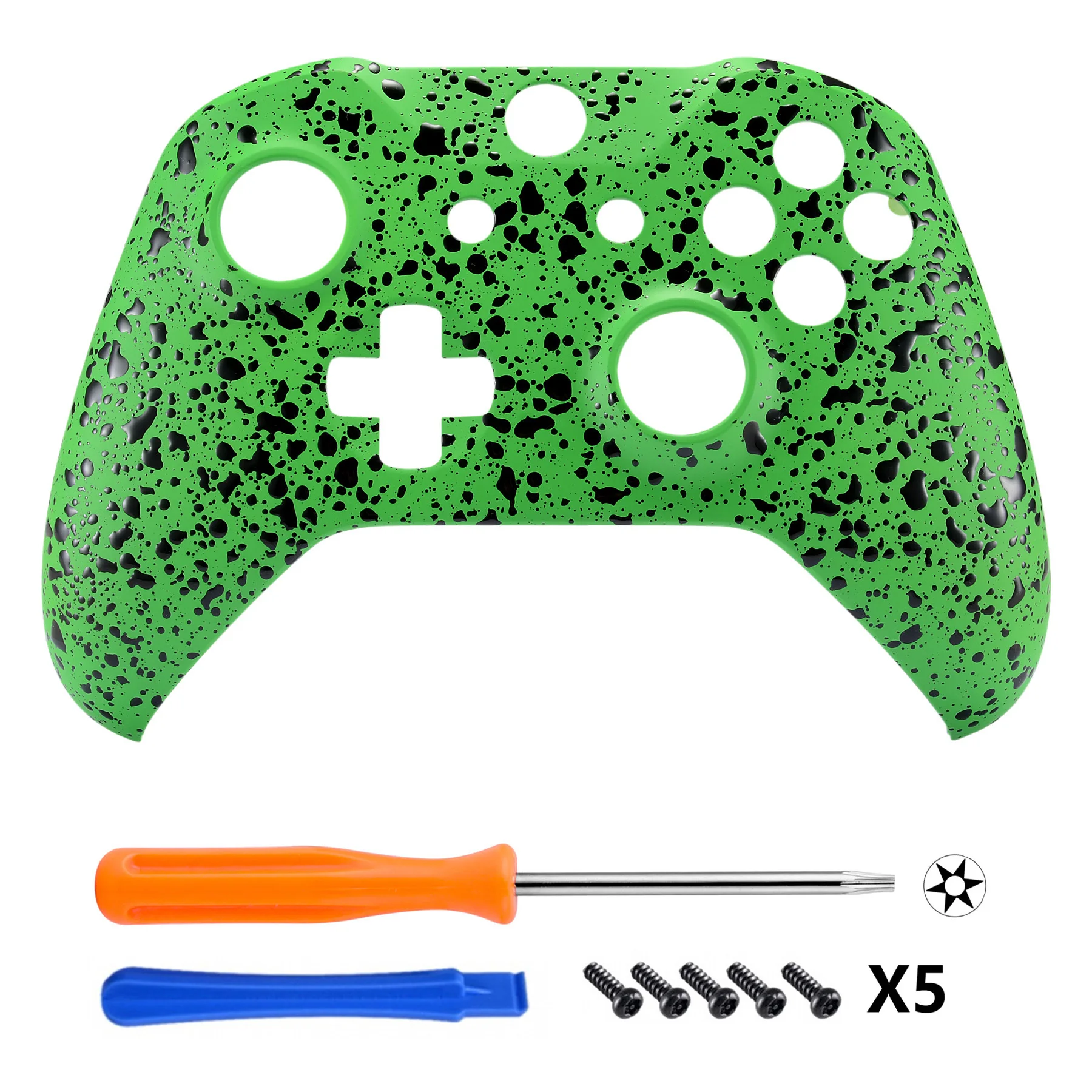 غطاء الإسكان الأمامي الأخضر المتطرف لوحدة تحكم Xbox One S / X - مجموعة استبدال غطاء الواجهة