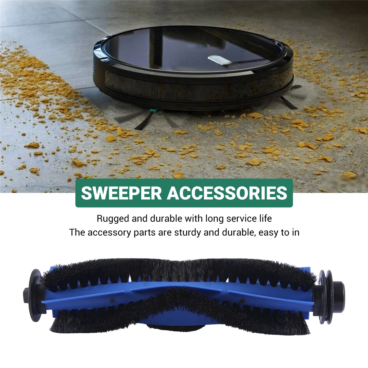 Neuer Ersatz für Cecotec Conga 1090 990 Vital / für Conga 999 Vital Roboter-Staubsauger, Ersatzteile, Hauptbürste