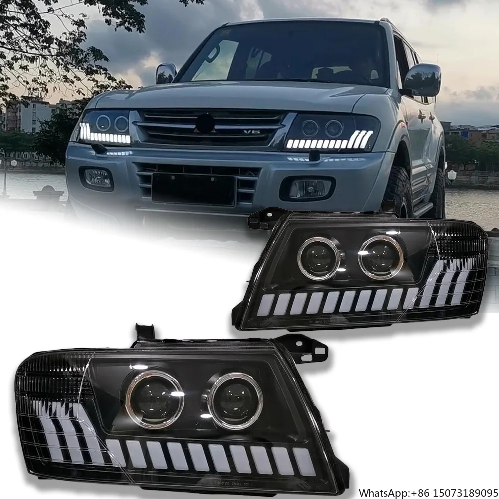 

Car Lights for Pajero V73 Headlight Projector Lens V75 Head Lamp V77 LED Headlights Dynamic Signal Drl Automotive