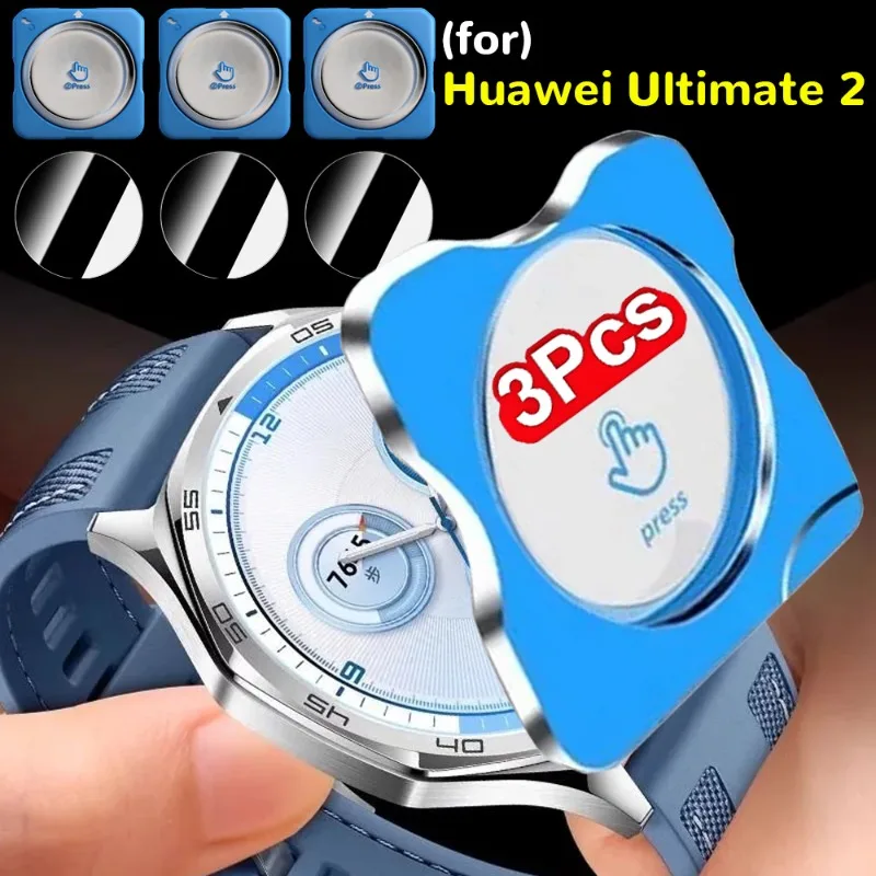 

1/2/3Pcs For Huawei Watch Ultimate 2 Screen Protectors with Auto-alignment Install Kit 9H Hardness Tempered Glass Glass Films