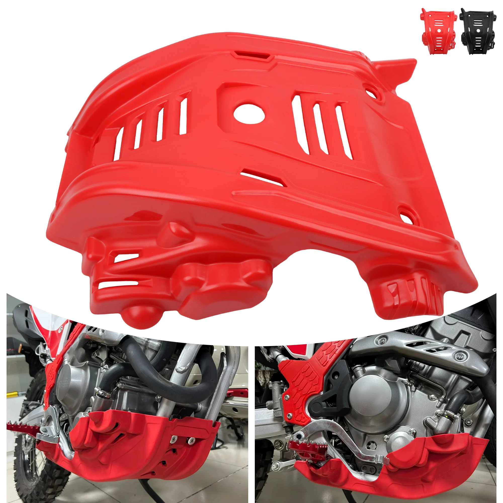 For CRF300 L 2021-2024 Engine Chassis Protective Cover Enduro Dirt Bike PartsUnder Guard Skid Plate Parts view 3