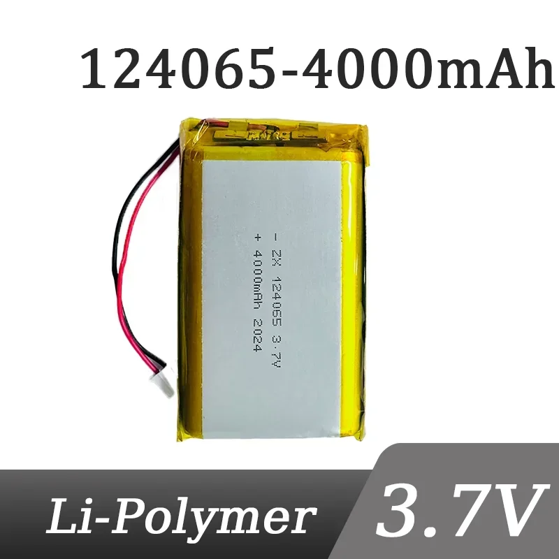 124065 3.7V 4000mAh Polymer Lithium Battery High Capacity Hand Warmers Tablet Medical Devices Camera Part  Rechargeable Battery