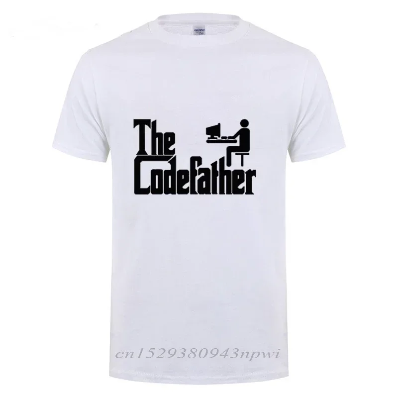 The Codefather T Shirt Father's Day Present Funny Birthday Gift For Dad Men Geek Programmer Programming O Neck Cotton T-shirt