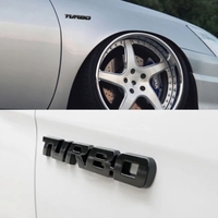 9.7*1.1 cm Car Turbo Boost Loading Boosting 3D Metal Chrome Zinc Alloy 3D Emblem Badge Sticker