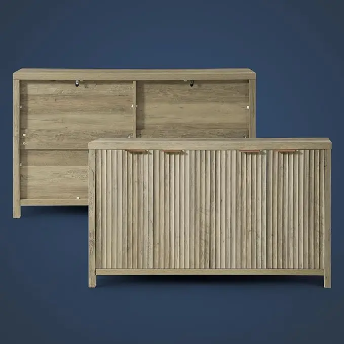 Locker Side Panel Large Buffet with Adjustable Shelving Multifunctional Cabinet Console Cabinet