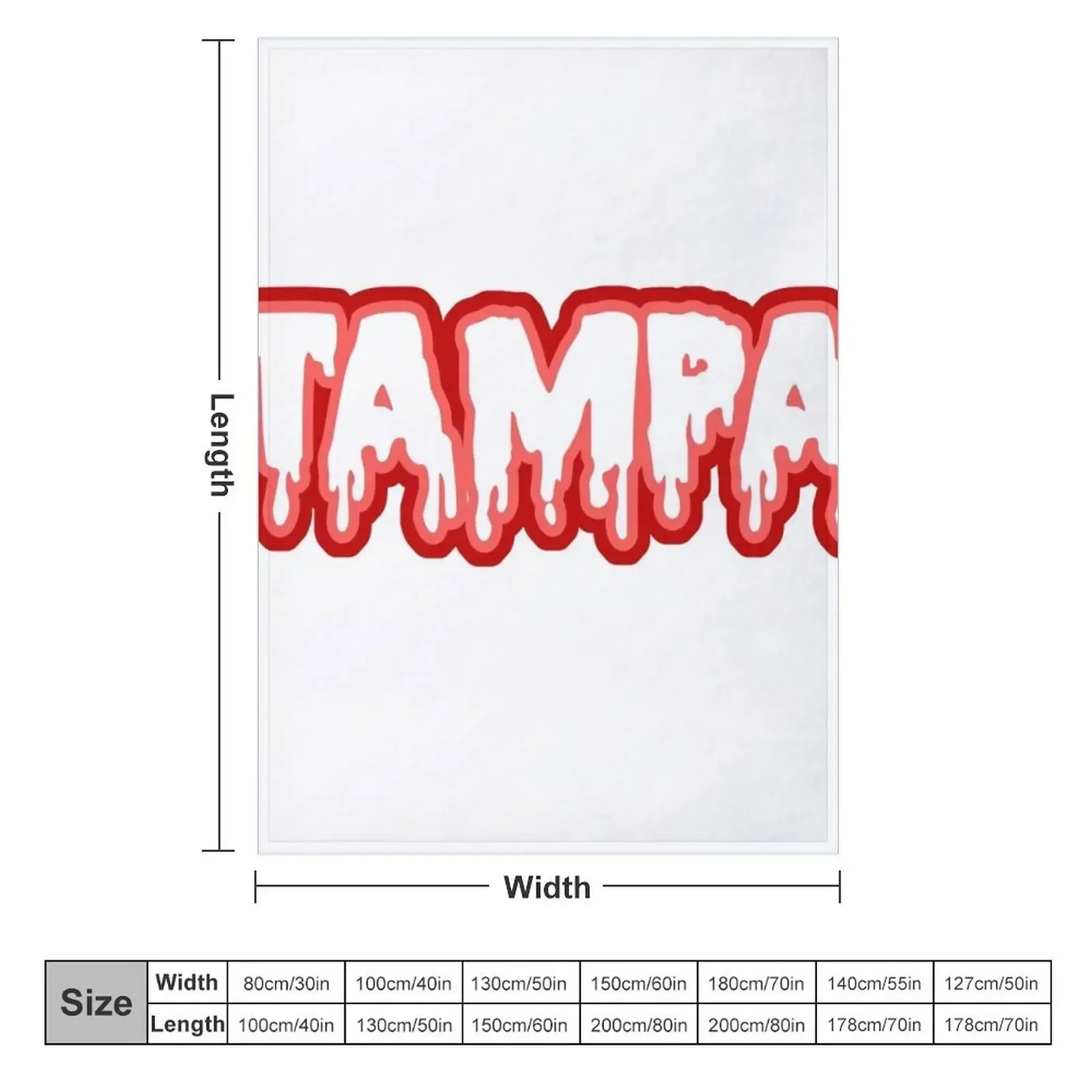 tampa Throw Blanket couch cozy soft plush fuzzy picnic outdoor blanket