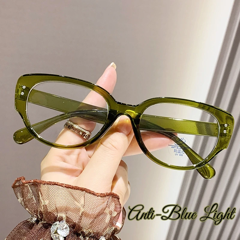 

Ladies Fashion Cat Eye Glasses Women Anti-Blue Light High Definition Myopia Eyeglasses Women Men Luxury Brand Eyewear 0 To -4.0