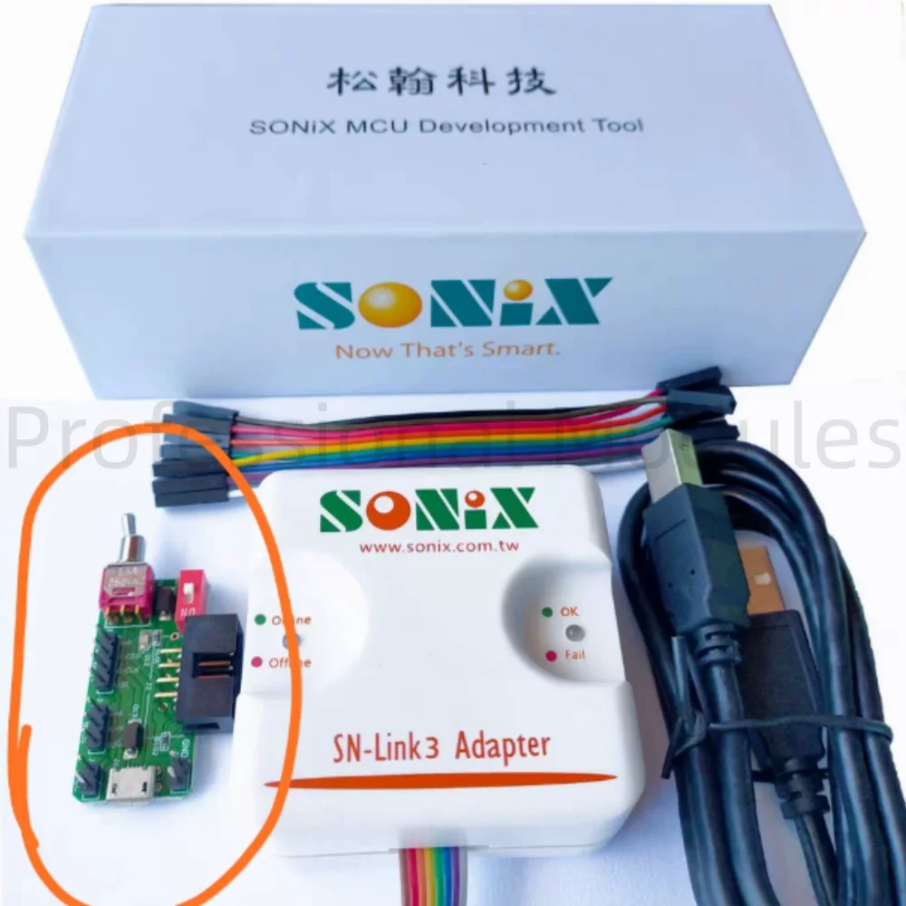 Adaptador Simulador SN-LINK3, Programador SONIX LINK V3, Herramienta de Depuración en Línea, Descarga Fuera de Línea, Grabador SN-LINK