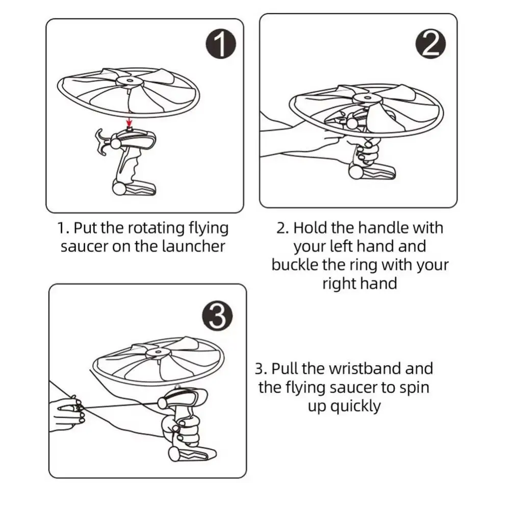 Lanceur Spinner tirer volant Ripcord atmosphère accessoire éducatif Ripcord ciel Spin jouets dessin animé rotatif libellule jouet