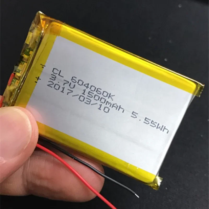 

Navigator 604060 driving recorder universal 3.7V polymer lithium ion battery 1500mAh core