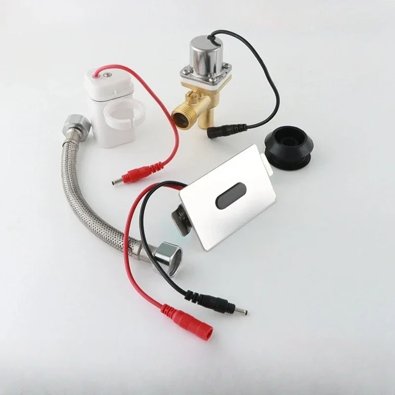 Ceramic Integrated Standing Urinals Sensor Flusher,Automatic Urinal Induction Sensor Electromagnetic Flush ValveAccessories