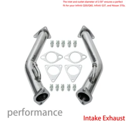 high-performance racing Exhaust DownPipe for Infiniti Q50/Q60 Models 3.7L Engine 2.5