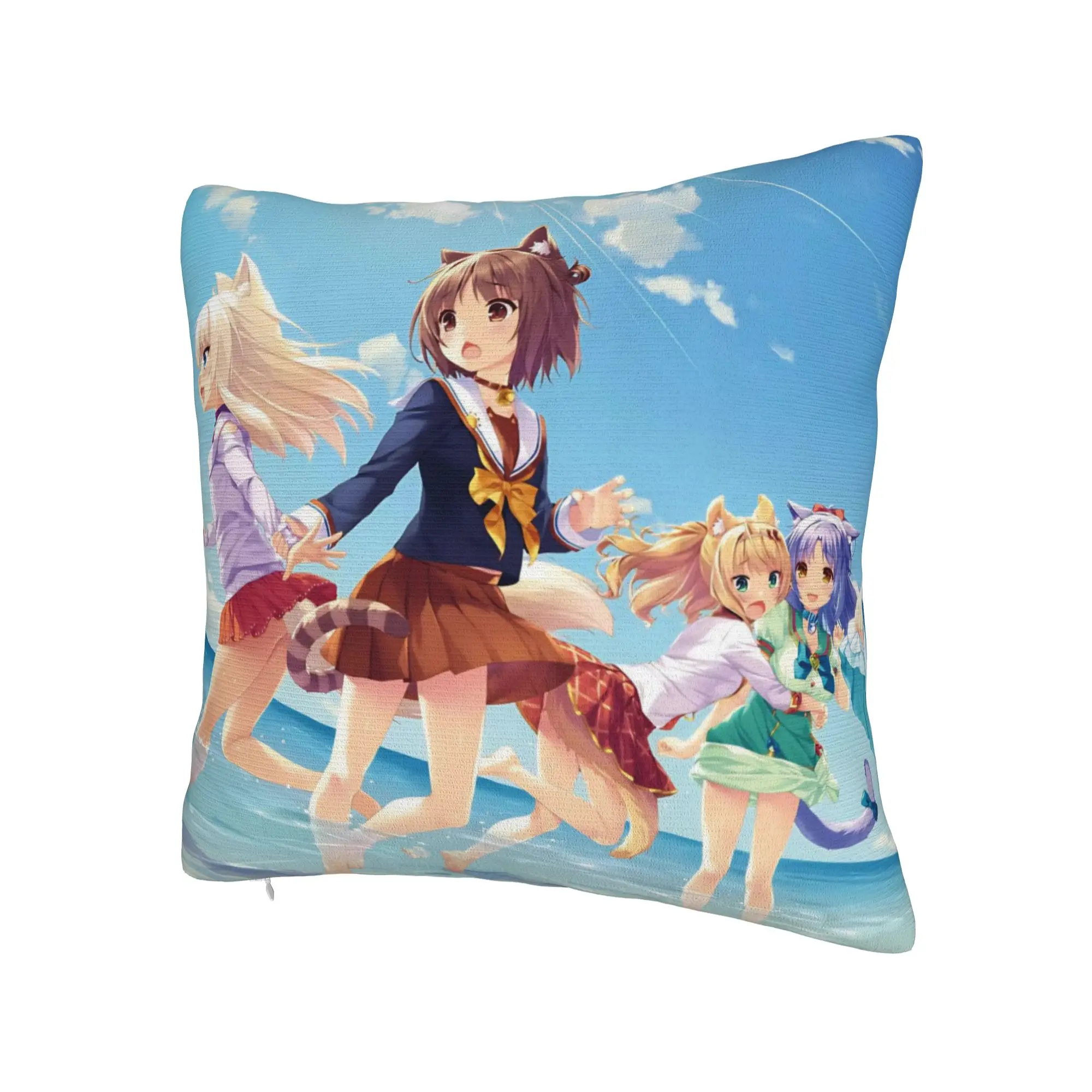 Anime N-Nekopara Pillow Covers Merchandise Printing Cushion Cover Decor  Throw Pillow Case Cover Home Multi-Size