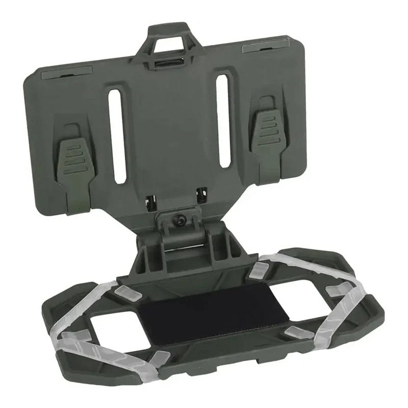 Airsoft Phone Plate Molle Carrier Outdoor Navigation Board, Quick Access Foldable Holder Vest Chest Mount Bracket