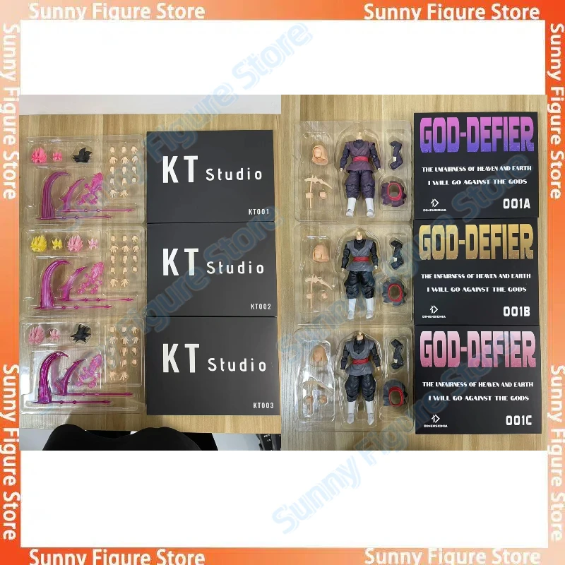 In Stock DIMENSIONIA Studio Son Goku 01A/01B/01C Dragon Ball SHF God-Defier Black Goku Anime Action Figure Model Toys Gifts PVC