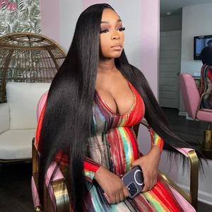 13x4 osso em linha reta peruca dianteira do laço 30 40 Polegada frente do laço perucas de cabelo humano para as mulheres 13x6 perucas de cabelo brasileiro 360 peruca frontal do laço 8 principais vendas cabelo do brasil - №4