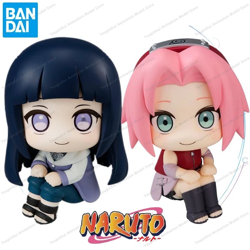 Brand New Spot Bandai Mega House Upward Series Haruno Sakura Hyuga Hinata Anime Action Figure Hand Model Collection Gift