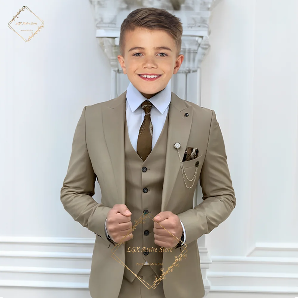 

Boys suit 3 piece suit - slim fit formal classic suit - 2~16 years old children's tuxedo wedding party birthday dinner suit