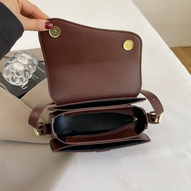 Saddle Shoulder Bag Purse for Women - Fashion Crossbody Bags Underarm Bag Small Square Satchel Handbag image 6