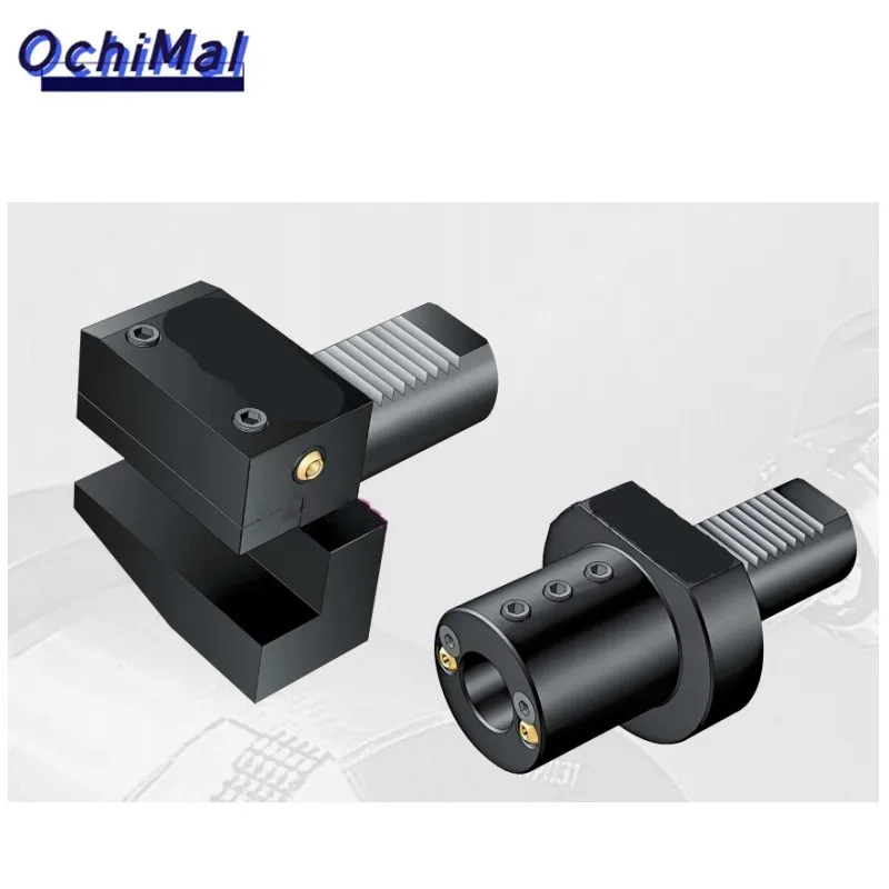 Type B8 VDI Tool Holder Radial Square Toolholder Left Hand Inverted Long Form B8 With Square Crossholding Fixture Overhead Left