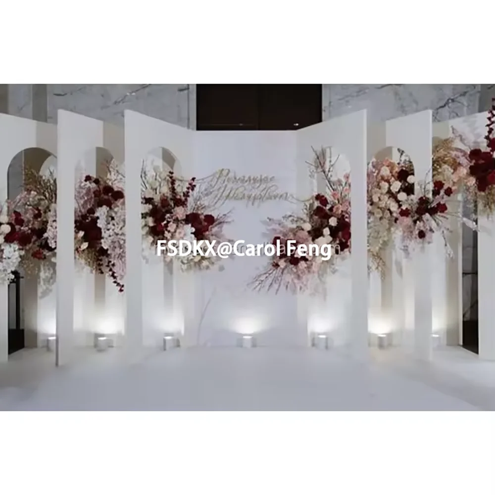 

Popular Party Event Backdrop Decorations Large Pvc Backdrop Stand Display Wedding Mariage Backdrop light