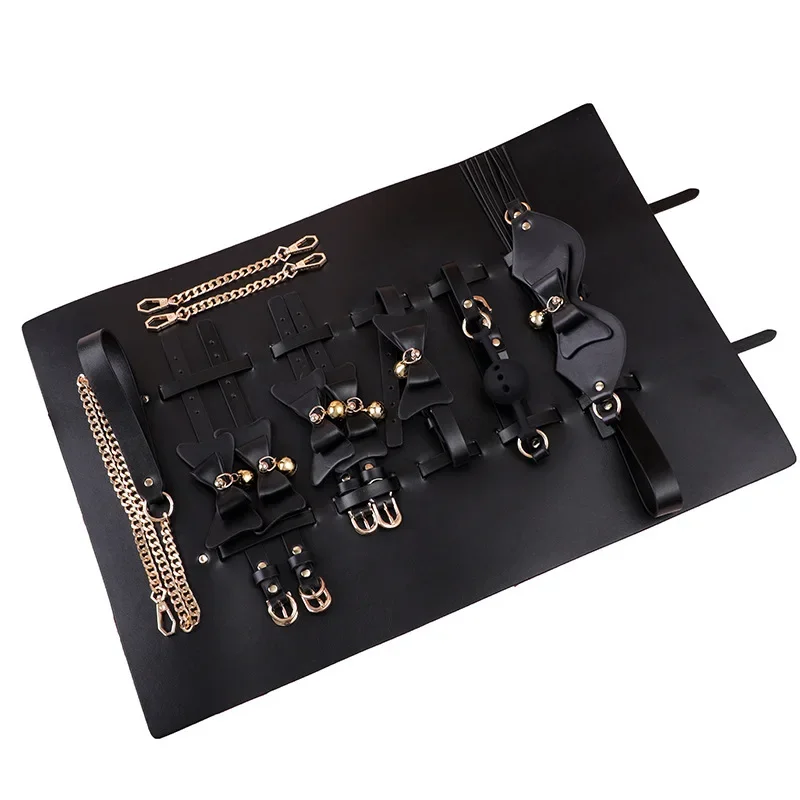 Neck Collar Necklace Adults Game Sex Toys Erotic Toys Sex Shop Bondage Pu Leather Harness Role-play Restraint For Couple