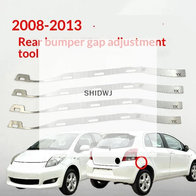 1 Pair Stainless Steel Rear Bumper Gap Adjustment Tool For 2008-13 Yaris Perfect For DIY Auto Repair And Bumper Alignment Work