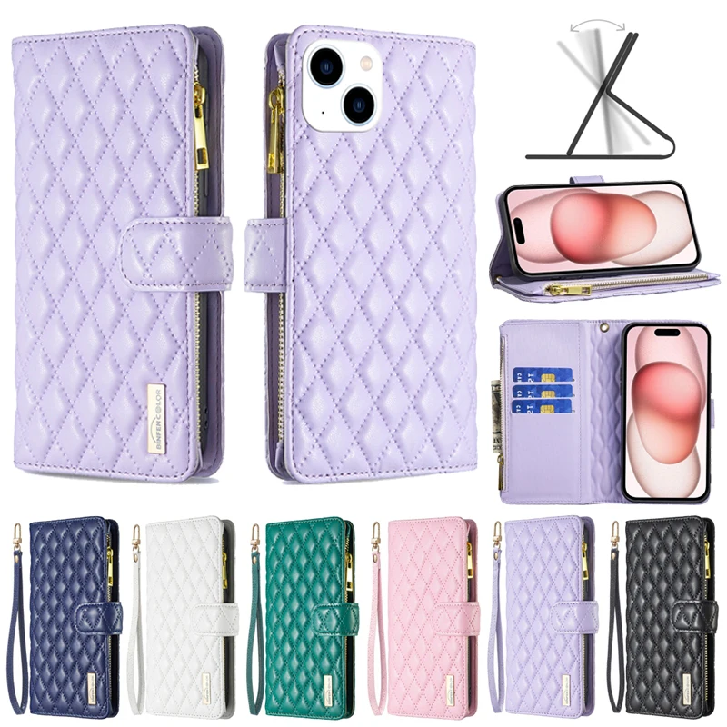 

Wallet Small Fragrance Magnetic Flip Leather Case For iPhone 15 Pro Max 14 Pro Max 13 Mini 12 Pro11 SE 2022 X XR XS Max 8 7 Plus