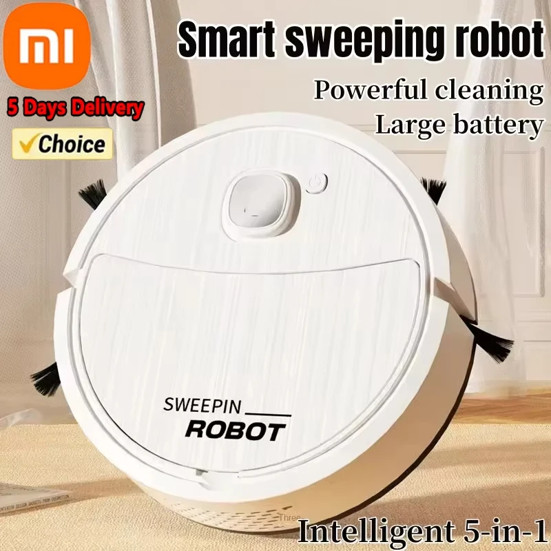 Xiaomi 5-In-1 Smart Sweeping Robot Vacuum Cleaner Suction Mopping Cleaning Machine Home Appliance Kitchen Robots WirelessCleaner