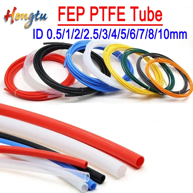 

Hongtu Длина 1/2 м Изолированная трубка FEP PTFE (F46) — жесткий шланг для деталей 3D-принтера (ID: 0,5/1/2/2,5/3/4/5/6/7/8/10 мм, 600 В)