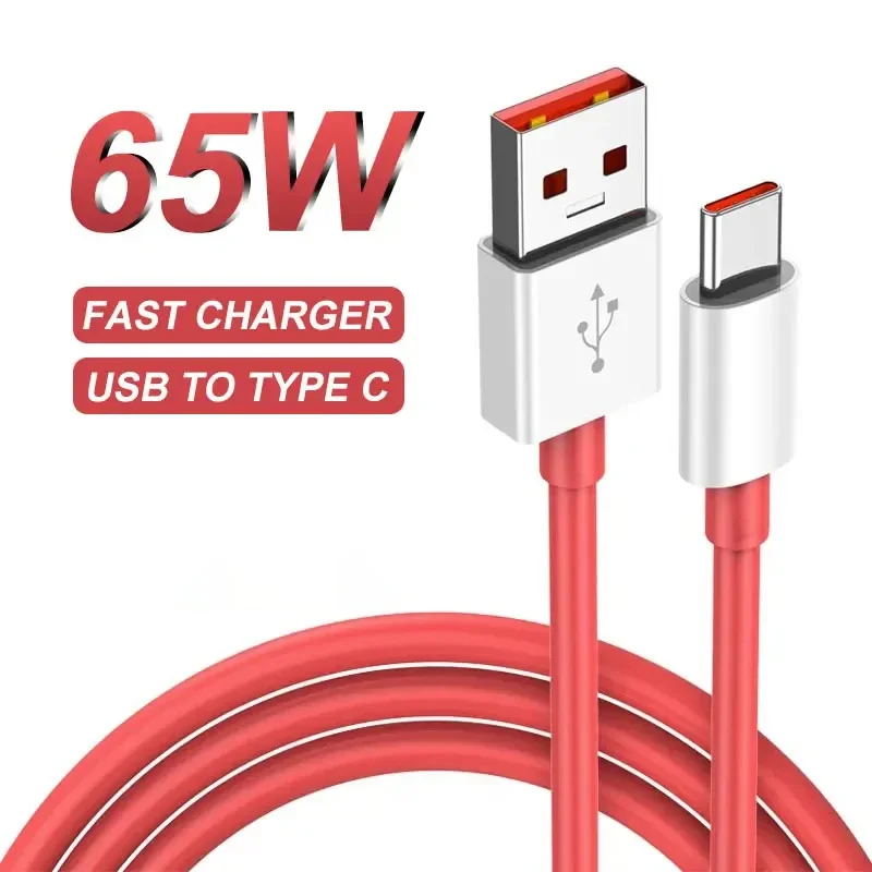 

PD 65W Max USB to Type C Cable For Oneplus 12 11 10 Plus 9 8t Fast Charging For One plus Xiaomi 14 13 Google Cable