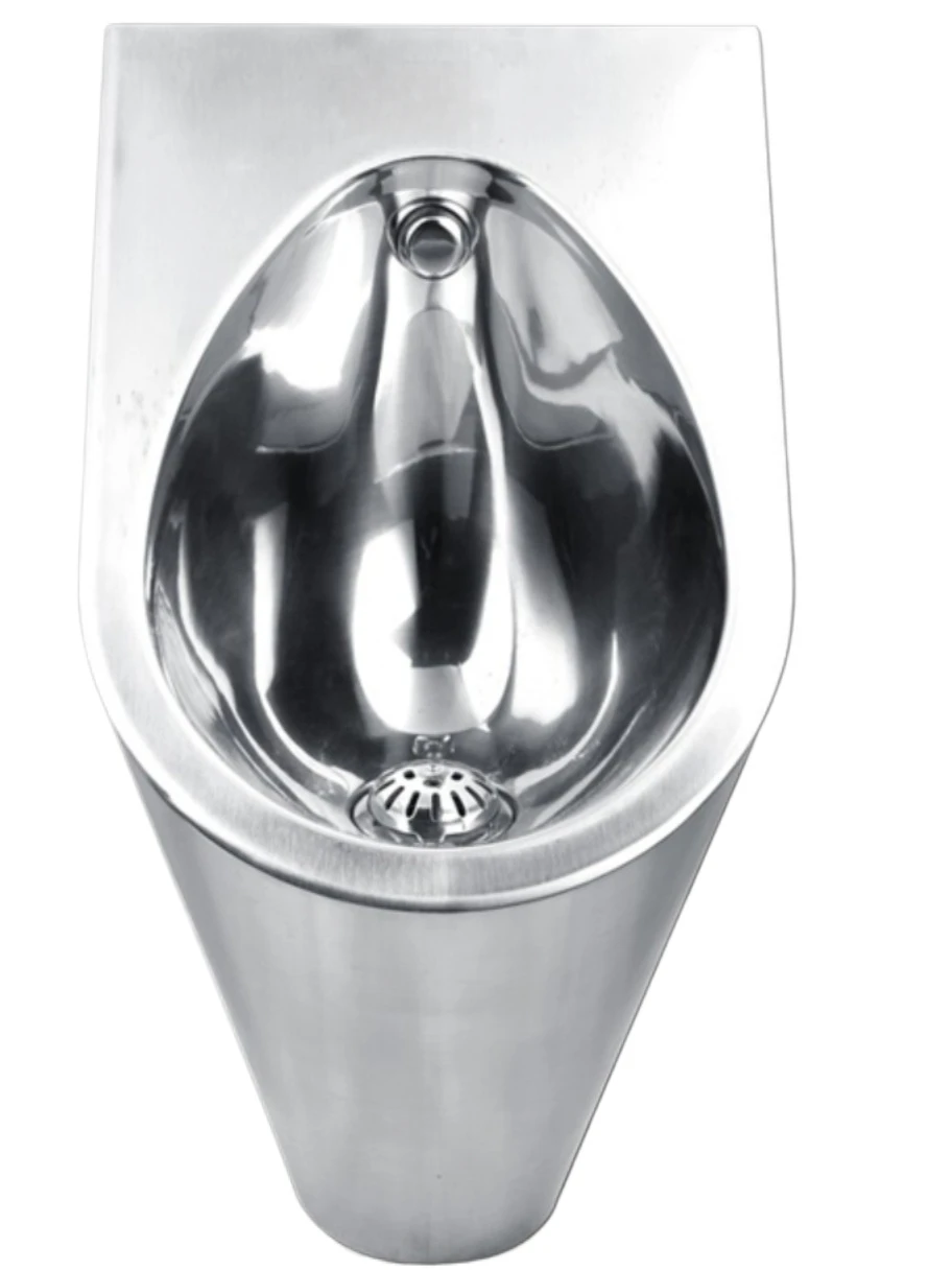 Deodorant stainless steel urinal, men's wall-mounted stainless steel water drop urinal