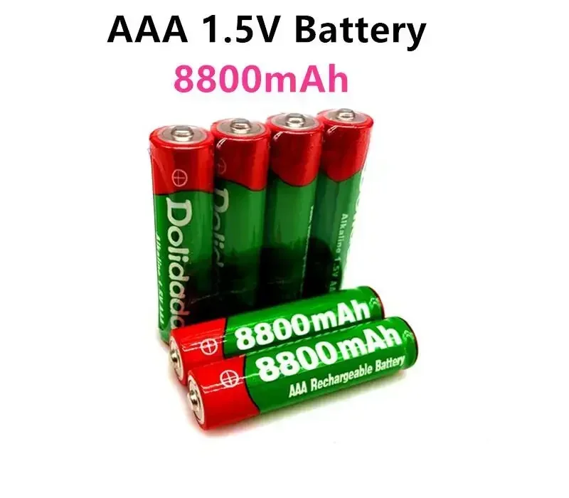 Lot De Batteries Alcalines Rechargeables 1.5V AAA 8800mAh Nouveau, Pour Jouets MP3, Lumière Led, Longue Durée De Vie