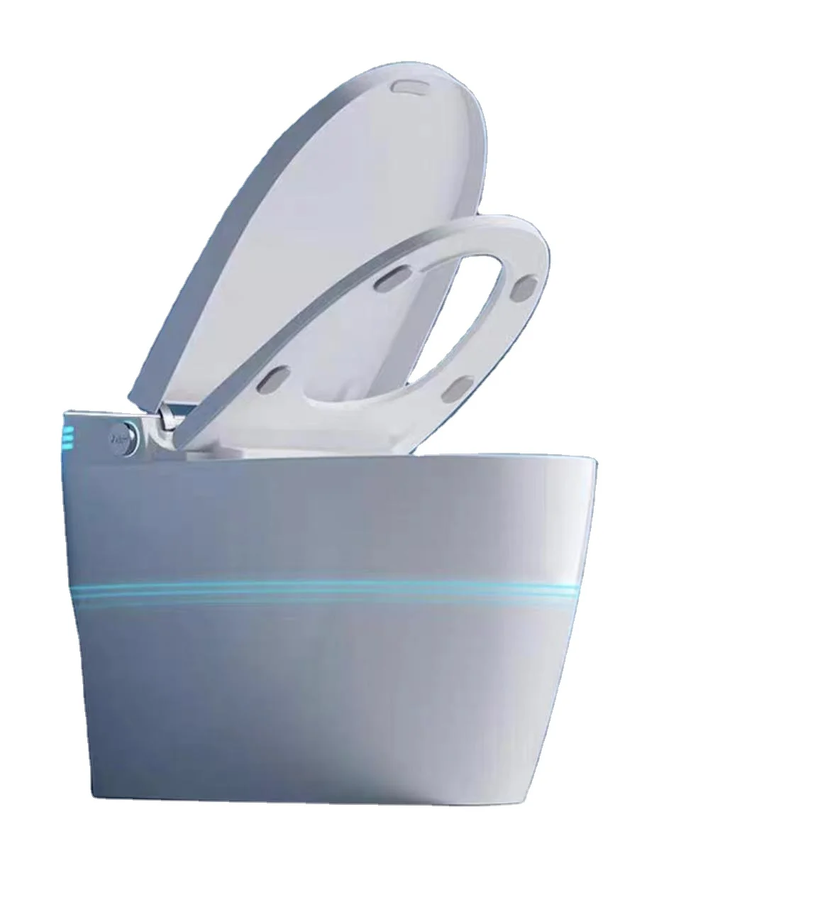 New Modern Automatic Flush Elongated Smart Electric Heated Seat Remote Control Toilet WC
