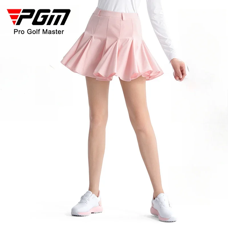 

PGM Women's Golf Skirt Summer A-line Sports Lotus Leaf Skirts QZ108