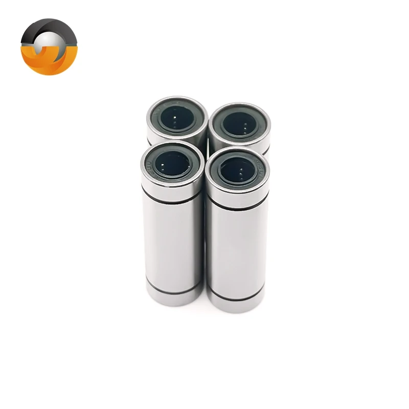 4 PCS LM8LUU 8X15X45 mm Rolamentos de Movimento Linear ABEC-7 Rolamentos Lineares de Tipo Longo