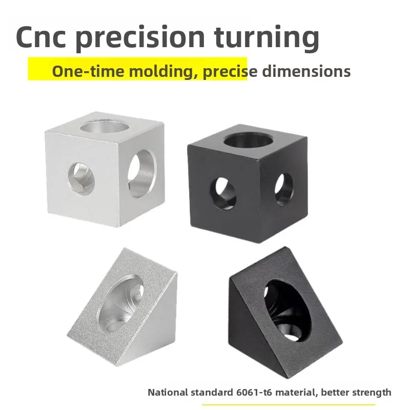 4/8pcs 2020/3030/1515 Aluminum Block Cube Prism Connector Wheel Regulator Corner for 6mm Slot Aluminum Extrusion Profile