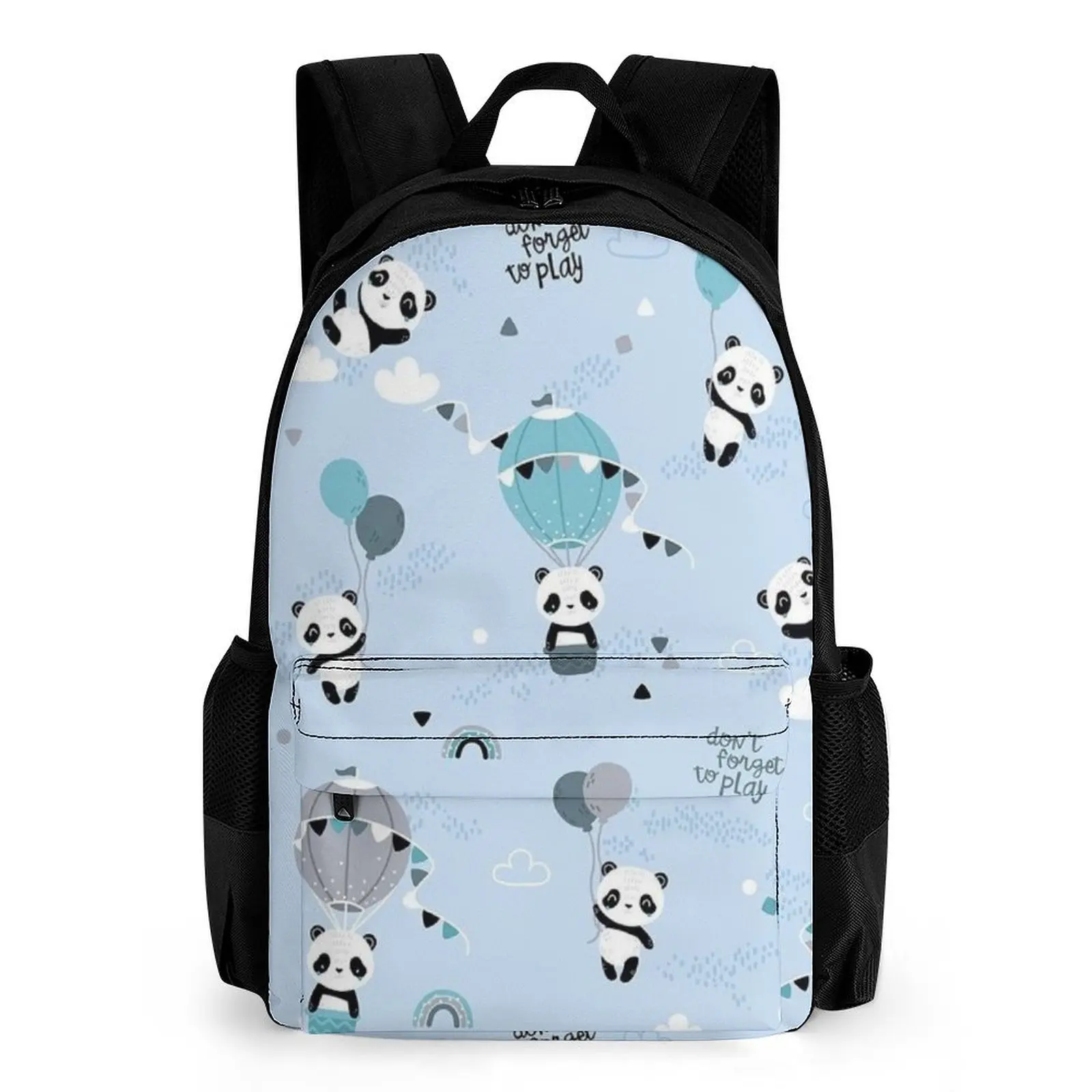 

16 Inches Cartoon 3d Cute Panda Schoolbag With Pocket For Boys And Girls Large Capacity Backpack Custom Pattern For Laptop Bag