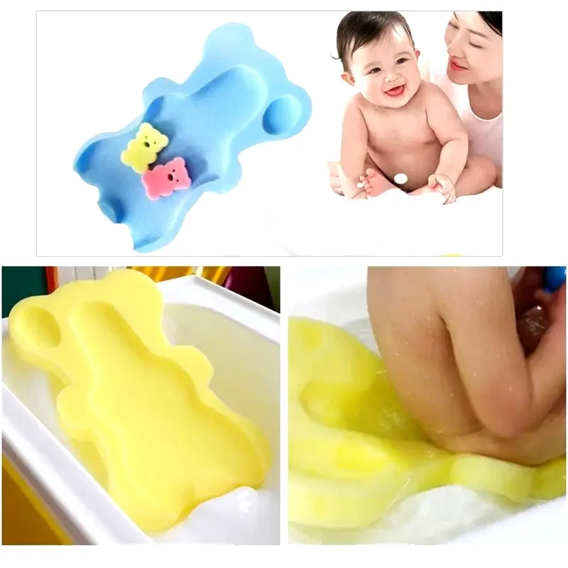 Cute Anti Slip Baby Bath Sponge Seat Cushion