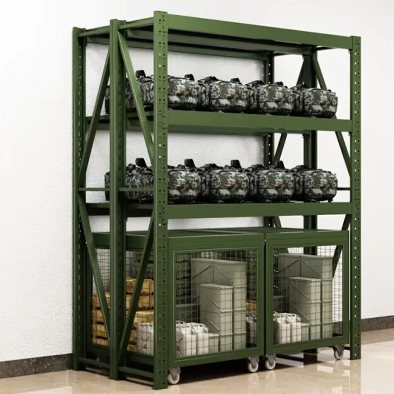 Army green storage net basket heavy mobile net box combat readiness material turnover box mobile belt pulley