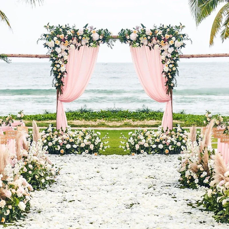 Artificial Flower Wall Arch, Silk Rose, Peony Plant, Mix Design, DIY Wedding Stage Decor, 100cm and 120cm